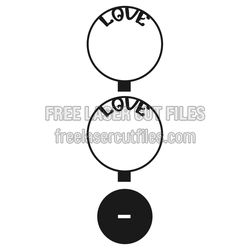 Love Photo Frame Laser Cut File, Free Gift Idea