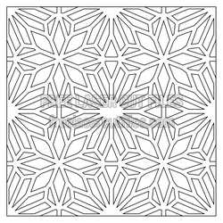 Geometric Star Pattern Panel Laser Cut File