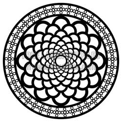 Layered Mandala Circle Design for Laser Cutting
