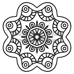 Sacred Mandala Laser Cut File, Ornamental Floral Panel