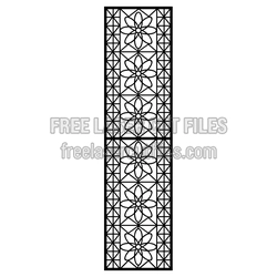 Decorative Floral Screen Panel Laser Cut Design