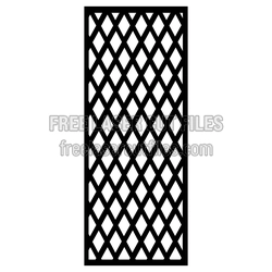 Decorative Lattice Panel Design for Doors and Partitions