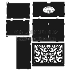 Decorative Tea Box with Lid - Free Laser Cut File