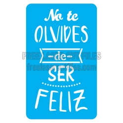 Feliz Birthday Stencil Quote Laser Cut File for DIY Decor