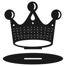 Free Laser Cut Crown Jewelry Organizer with Base Stand