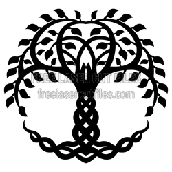 Celtic Tree of Life Wall Decor Ready to Cut Design