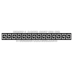 Greek Key Decorative Screen Panel for Laser Cutting