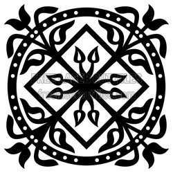Ornamental Laser-Cut Screen Pattern, Free Decorative Panel