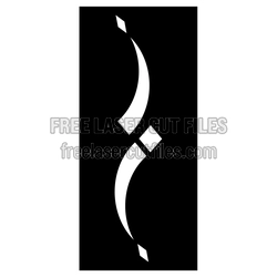 Decorative Door Screen Panel Pattern, Laser Ready Cut File