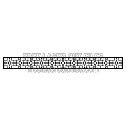 Decorative Laser Cut Screen Panel Pattern, Ready to Cut