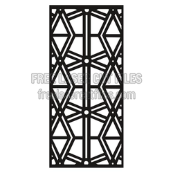 Geometric Decorative Panel Laser Cut File, Ready to Cut