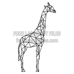Geometric Giraffe Laser Cut File, Ready to Cut Decor
