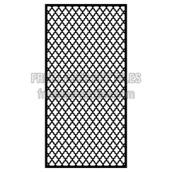 Ornamental Door Panel Screen Pattern, Laser Ready