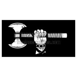 Viking Warrior Hand Holding Axe Laser Cut File