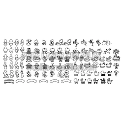 Baby Shower Clipart Bundle Ready to Cut for Laser Projects