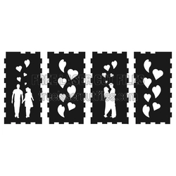 Love Lantern Panel Set – Free Laser Cut Romantic Decor