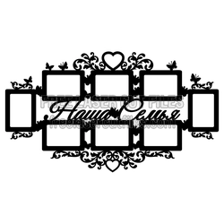 Love Picture Frame Holder Laser Cut Design, Free Download