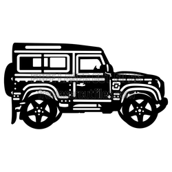 Classic Jeep 4x4 Silhouette Ready to Cut Laser File