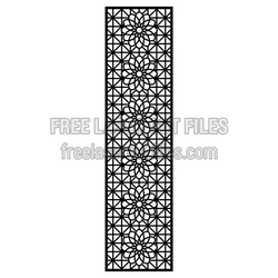 Floral Door Panel Pattern Ready to Cut for Laser Crafting