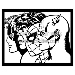 Superhero Profile Trio Laser Cut Decor, Free Ready to Cut File