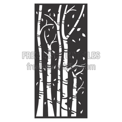 Bamboo Forest Layered Panel Laser Cut File, Ready to Cut