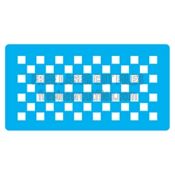 Checkered Pattern Stencil for Laser Cutting and Craft Projects