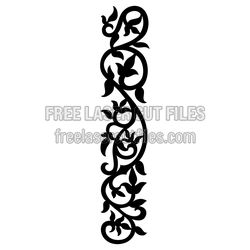 Decorative Vine Pattern Laser Cut Panel Design