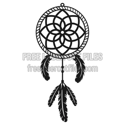 Intricate Dream Catcher Laser Cut File, Ready to Cut