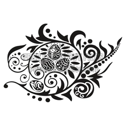 Decorative Easter Egg Ornament Design, Laser Ready File