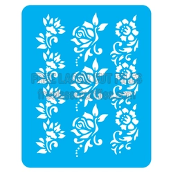 Floral Stencil Set for Laser Cutting and DIY Decor