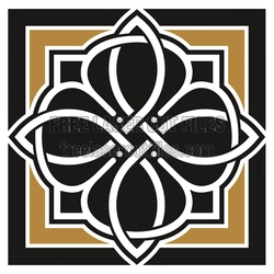 Ornamental Geometric Pattern Laser Cut File, Ready to Cut