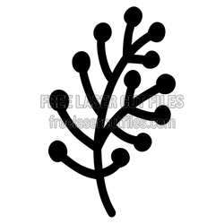 Minimal Botanical Branch Laser Cut File, Ready to Cut