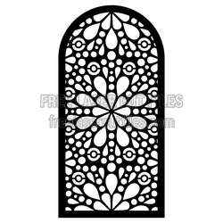 Ornamental Door Screen Pattern - Ready to Cut Laser File