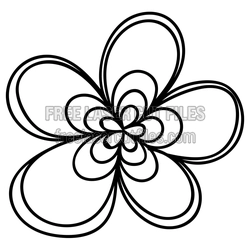 Decorative Flower Art SVG | Free Laser Cut Floral Design