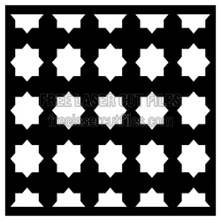 Decorative Geometric Door Panel Laser Cut Pattern
