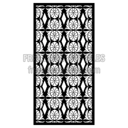 Ornamental Floral Lattice Panel Ready to Cut