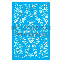 Ornamental Peacock Stencil Panel Laser Cut Design
