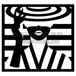 Women Silhouette Laser Cut Wall Art Design