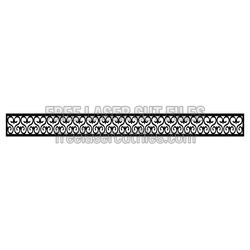 Decorative Screen Door Panel Pattern, Laser Cut Template