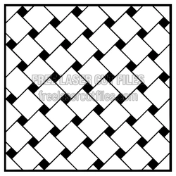 Geometric Diamond Pattern Laser Cut Panel Template