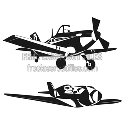 Airplane Laser Cut Template for Kids and DIY Craft Projects