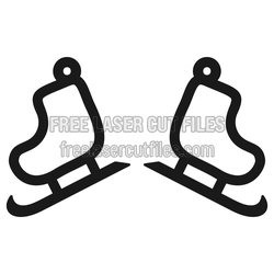 Christmas Bell Earrings Laser Cut File, Ready to Cut