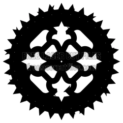Decorative Wall Clock Template for Laser Cutting