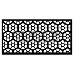 Geometric Honeycomb Decorative Door Panel Template