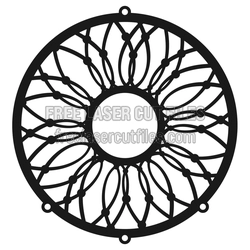 Round Dream Catcher Laser Cut File, Ready to Cut Decor