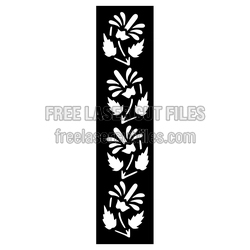 Floral Decorative Panel Pattern Ready to Cut for Laser Use