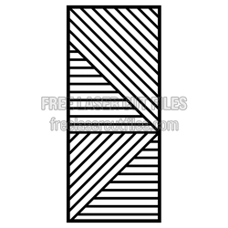 Geometric Decorative Panel Pattern Laser Cut File