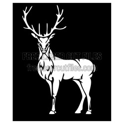 Majestic Stag Deer Clipart Laser Cut File