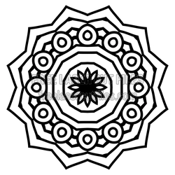 Sacred Layered Mandala Laser Cut Design, Ready to Cut