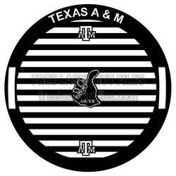 Texas A&M Grilling Grill Insert Design Ready to Cut